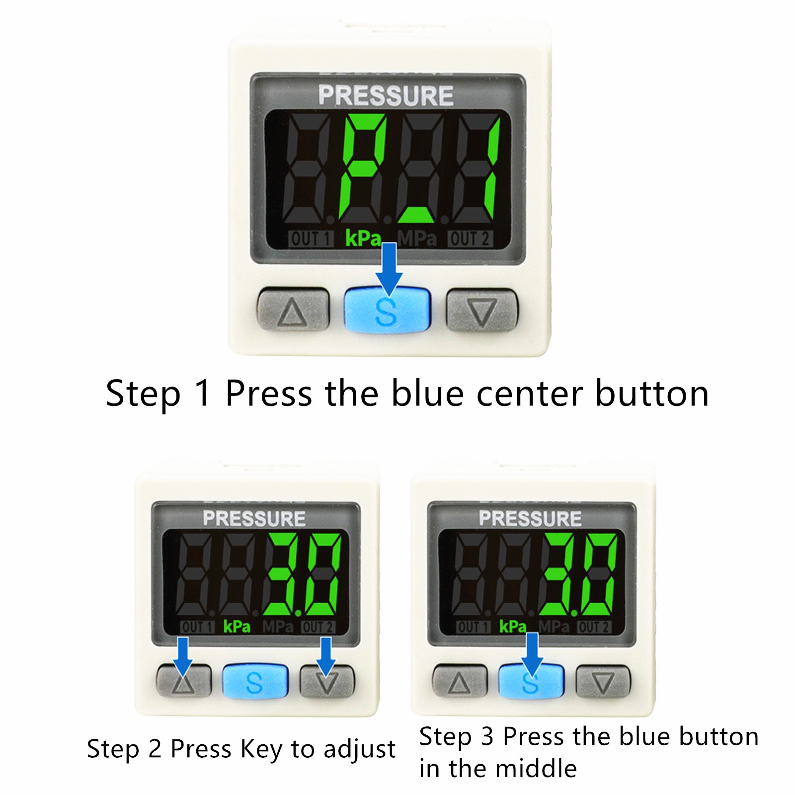 Effortless Digital Pressure Switch Pneumatic Vacuum Digital Controller Switch