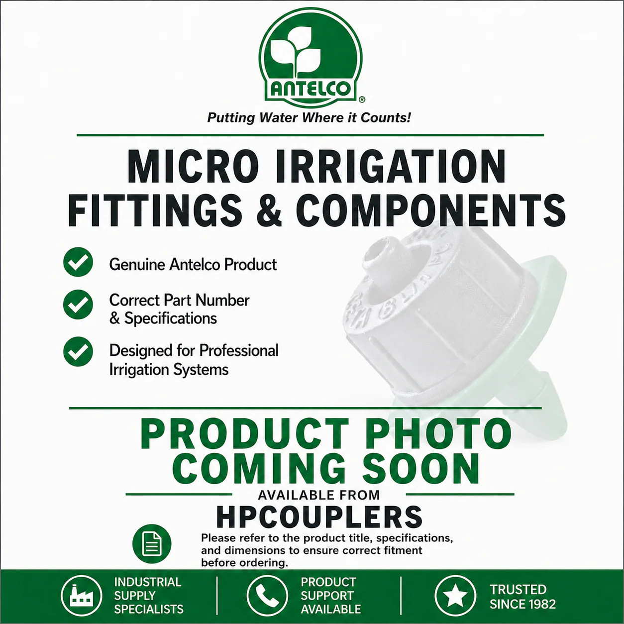 Antelco 32045 Spectrum 360° Adjustable Micro Sprayer, 1/4" Barb, Full-Circle