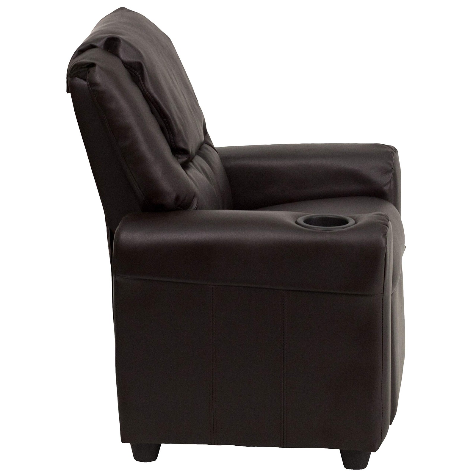 Flash Furniture Vana LeatherSoft Kids Recliner with Cup Holder, Headrest, and