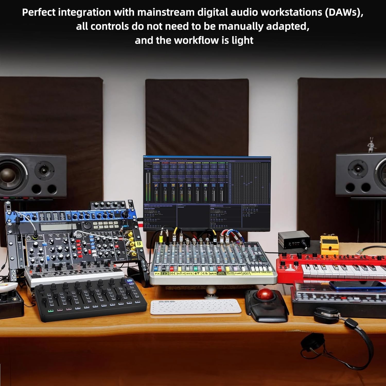 Wireless Midi Controller Mixer, Bluetooth Semi Weighted Professional dynamic ...