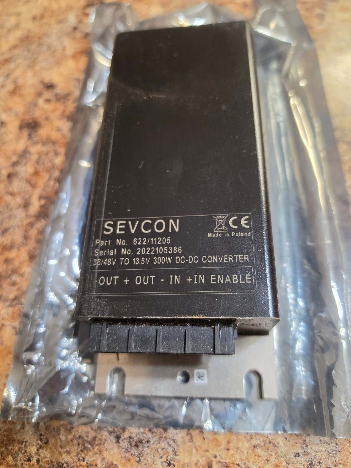SEVCON 622/11205 36/48V to 13.5V 300W DC-DC CONVERTER NEW