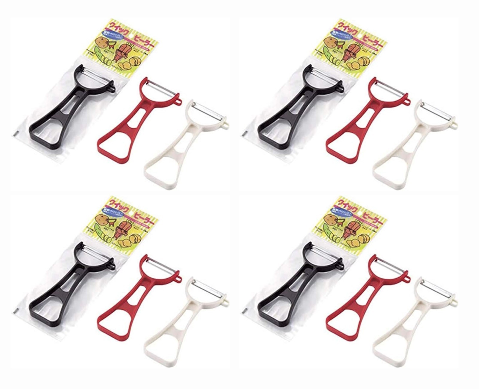 12 Pack Japanese Vegetable Fruit Peeler Set – Made in Japan Premium Kitchen Tool