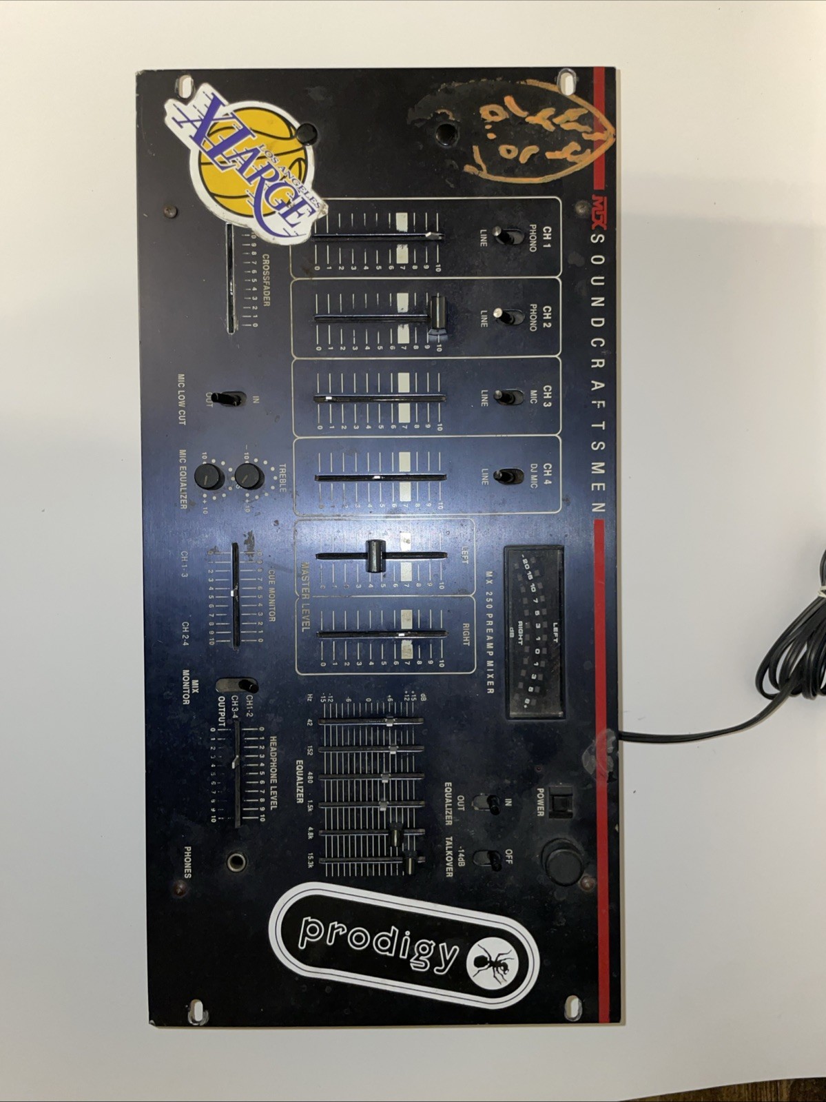Mixer MTX Soundcraftsmen MX 250, 2 Phono, 4 Line, 2 Mic, & 2 Master Outs Unteste