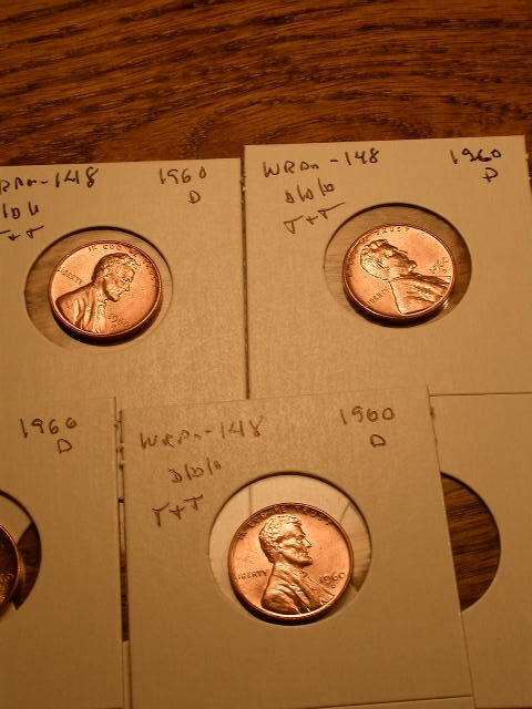 1960-D WRPM#148 Nice Tripled "D" Ch/Gem BU/Uncirculated Red Lincoln Cent Error