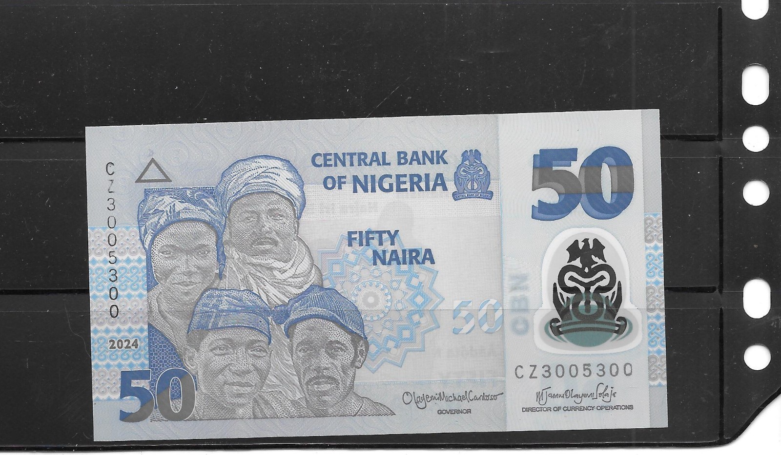 NIGERIA 2024 UNCIRCULATED  50 NAIRA POLYMER BANKNOTE NEW PAPER MONEY NOTE