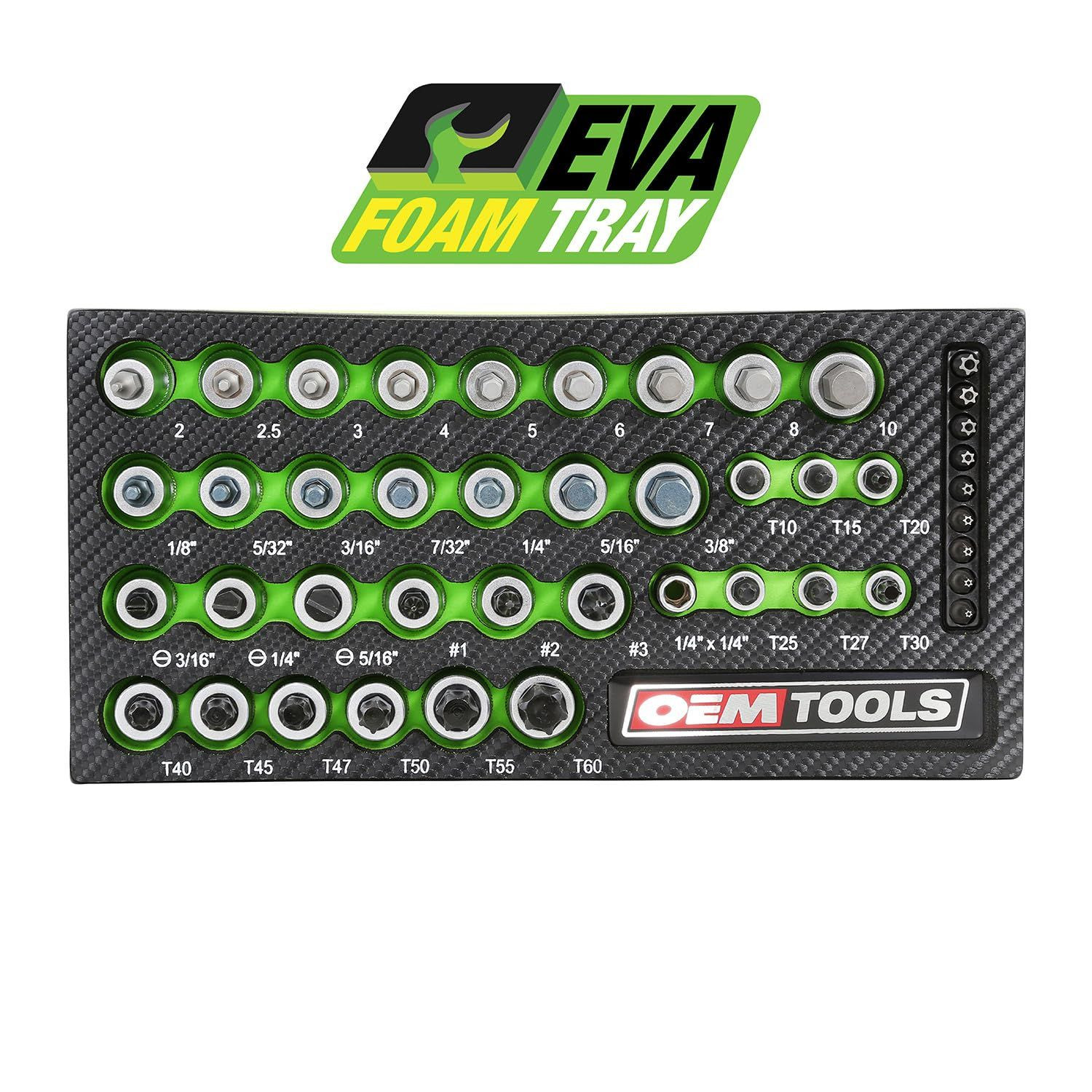 OEMTOOLS 23992 44-Piece Torx Socket Set, Ideal Bit Set 44 Piece, Multi