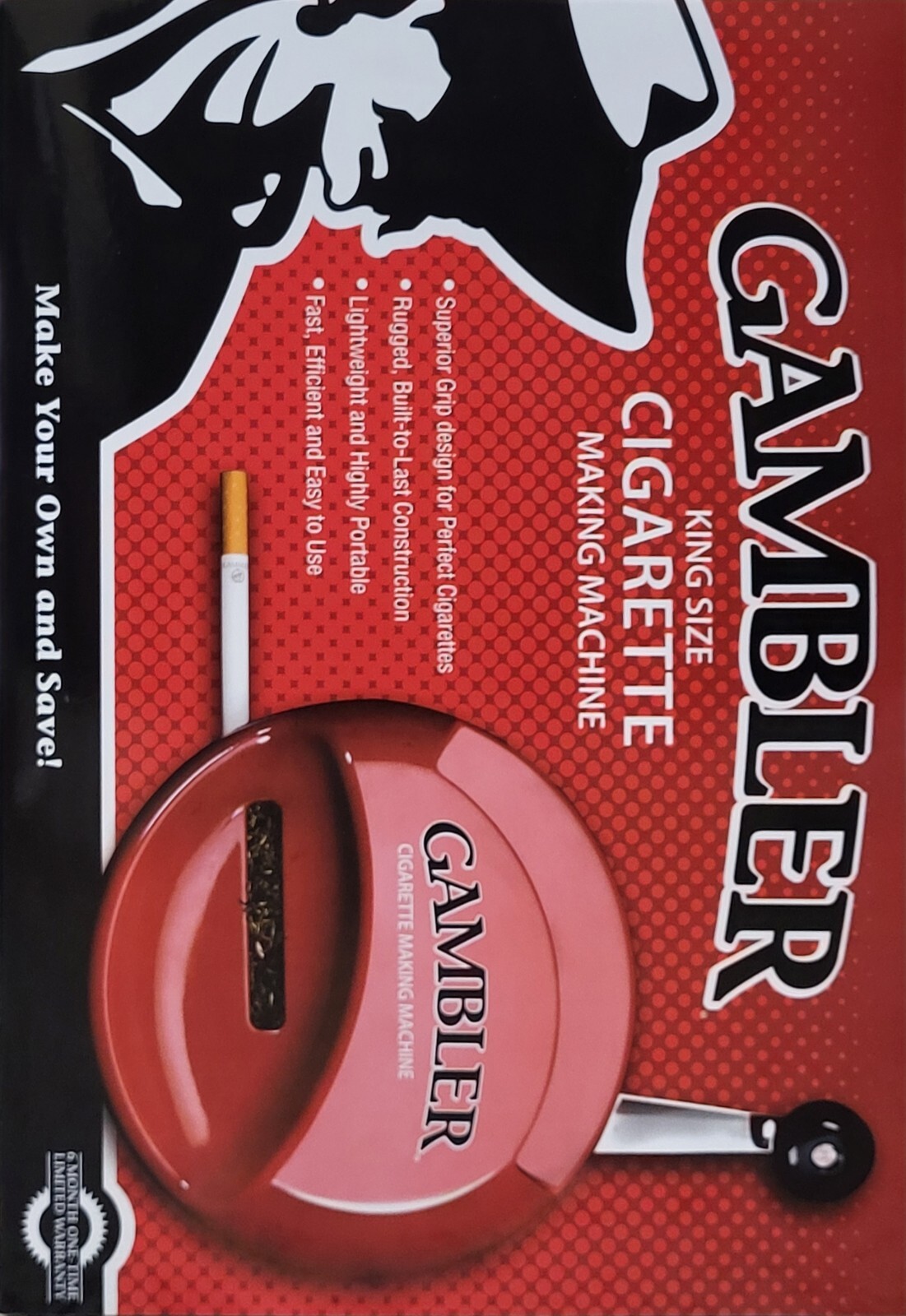 Gambler King Size Cigarette Making Machine