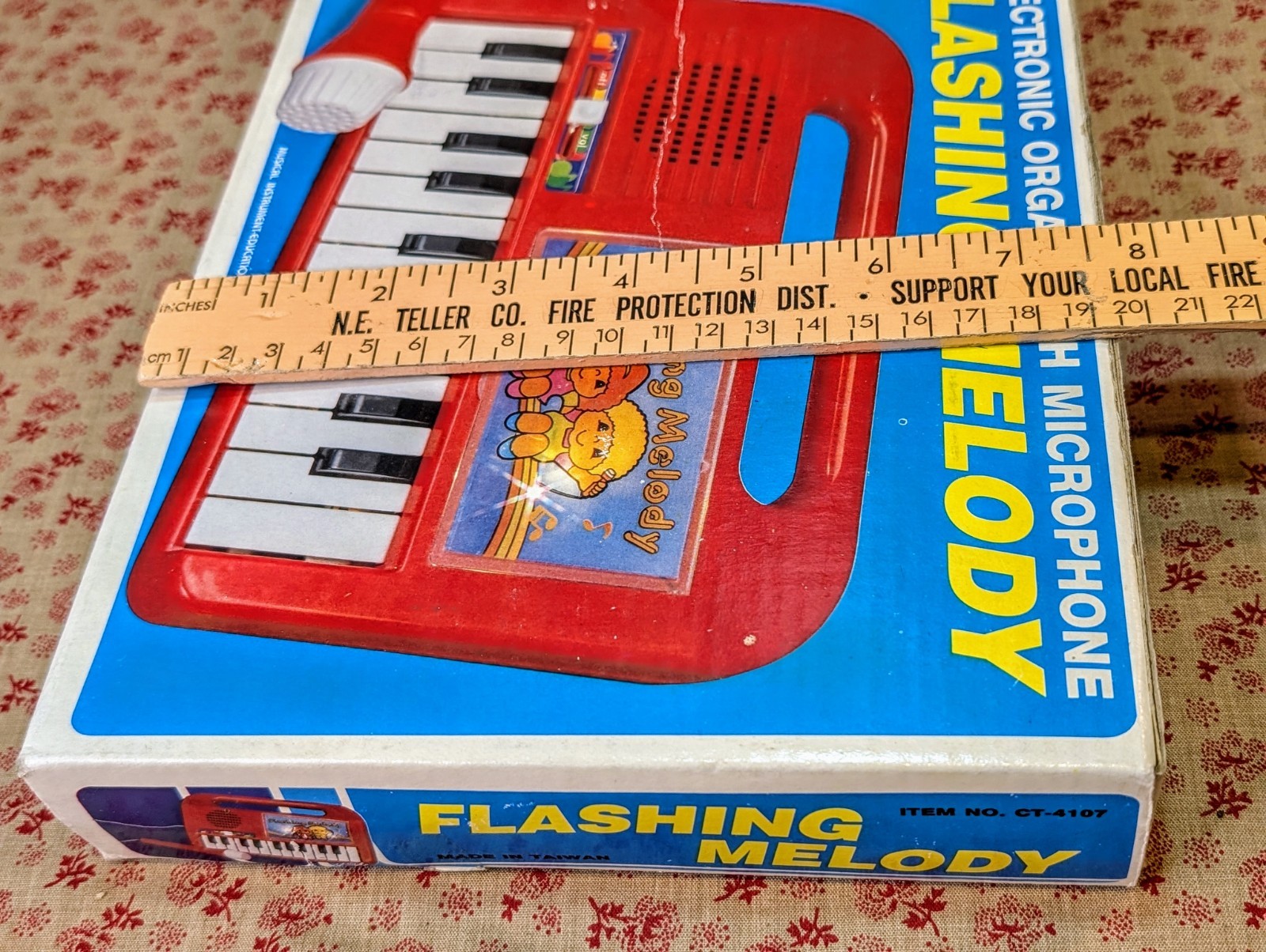 Vintage~Flashing Melody Electronic Organ Sing Along Microphone~Creatoy~Tested
