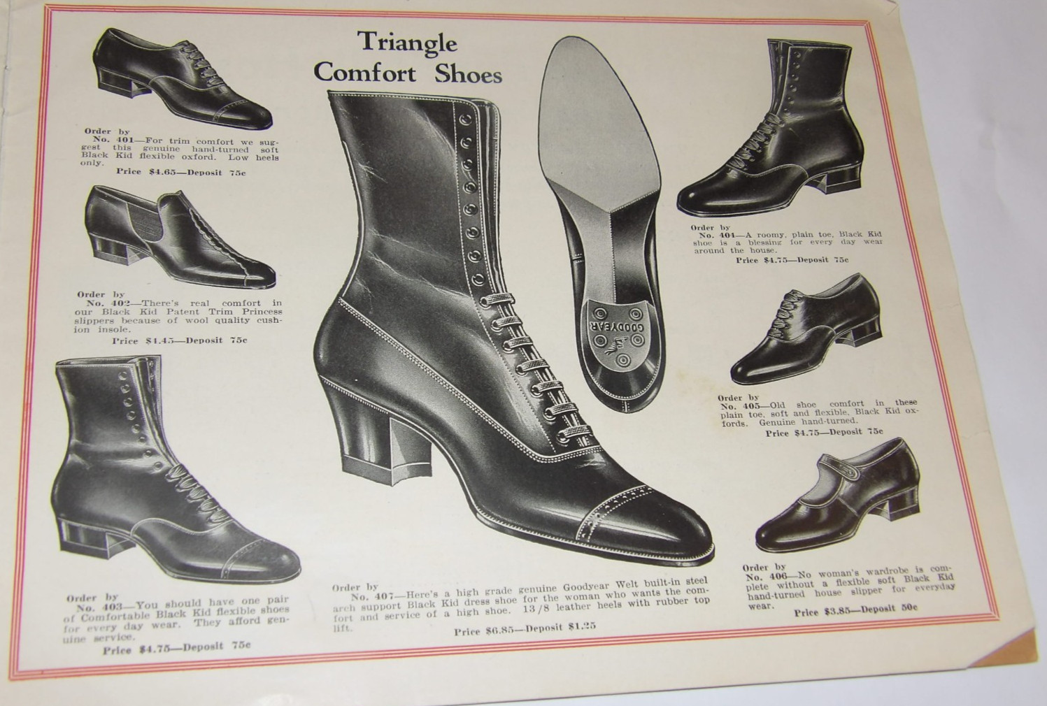 VINTAGE 1926 MEN'S & WOMEN'S SHOE CATALOG! BOOTS! PICTURES & PRICES! WORK/DRESS!
