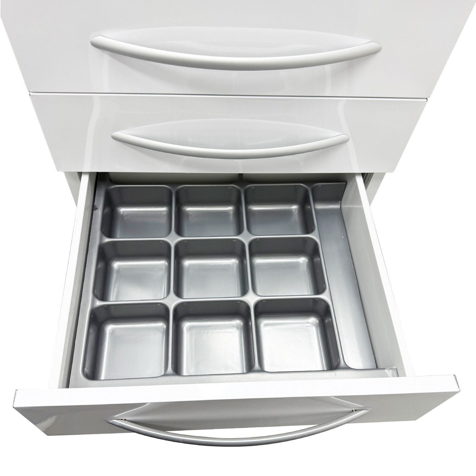 5DrawersDental Assistant's Mobile Cabinet Cart Medical Storage Trolley w/Divider