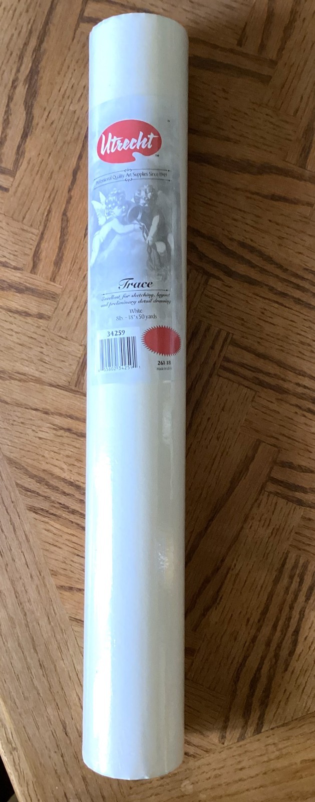 Utrecht Tracing Paper Roll White 18" x 50 yds
