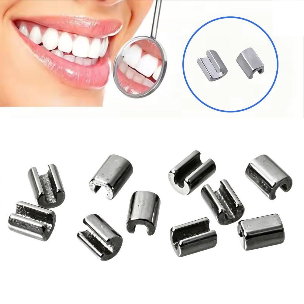 Dental Orthodontic Crimpable Hooks Stops Type 10pcs/pack