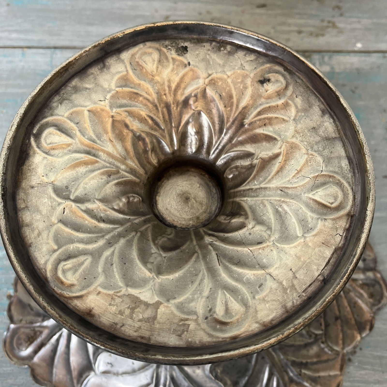 Vintage Silver-plated Pedestal Dish Or Footed Bowl, Nice Patina 11.5x6”