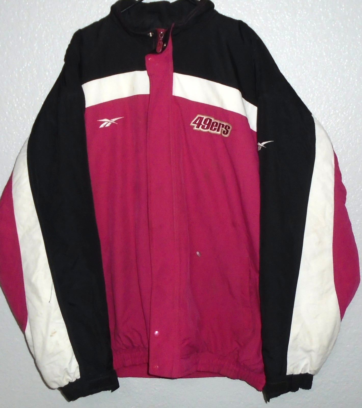 San Francisco 49ers Reebok Vtg  Pro Line NFL Football Sports Jacket Coat 2XL