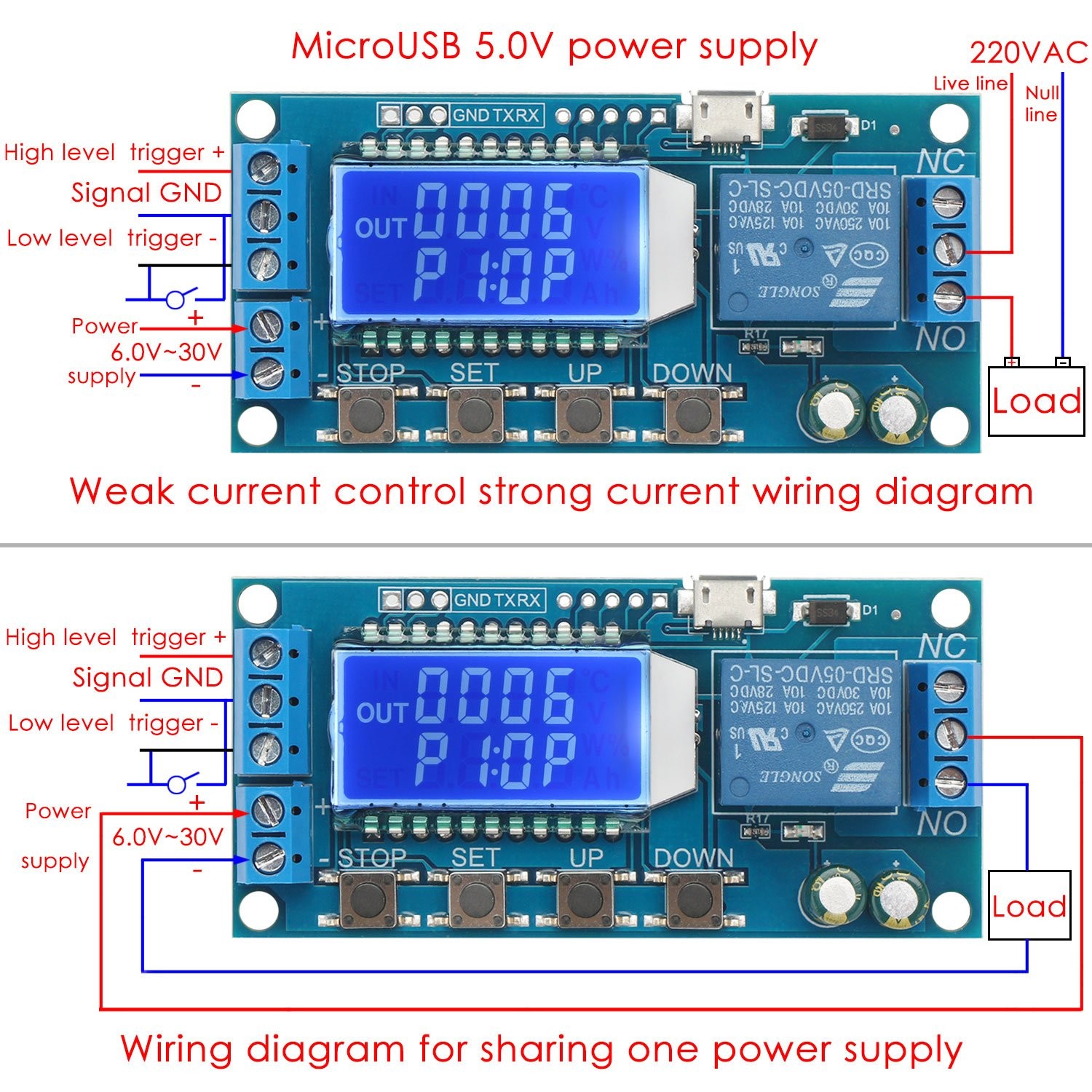 Timer Relay - 5V/12V/24V Time Delay Relay Switch Delay-Off Cycle Timer 0.01S-999