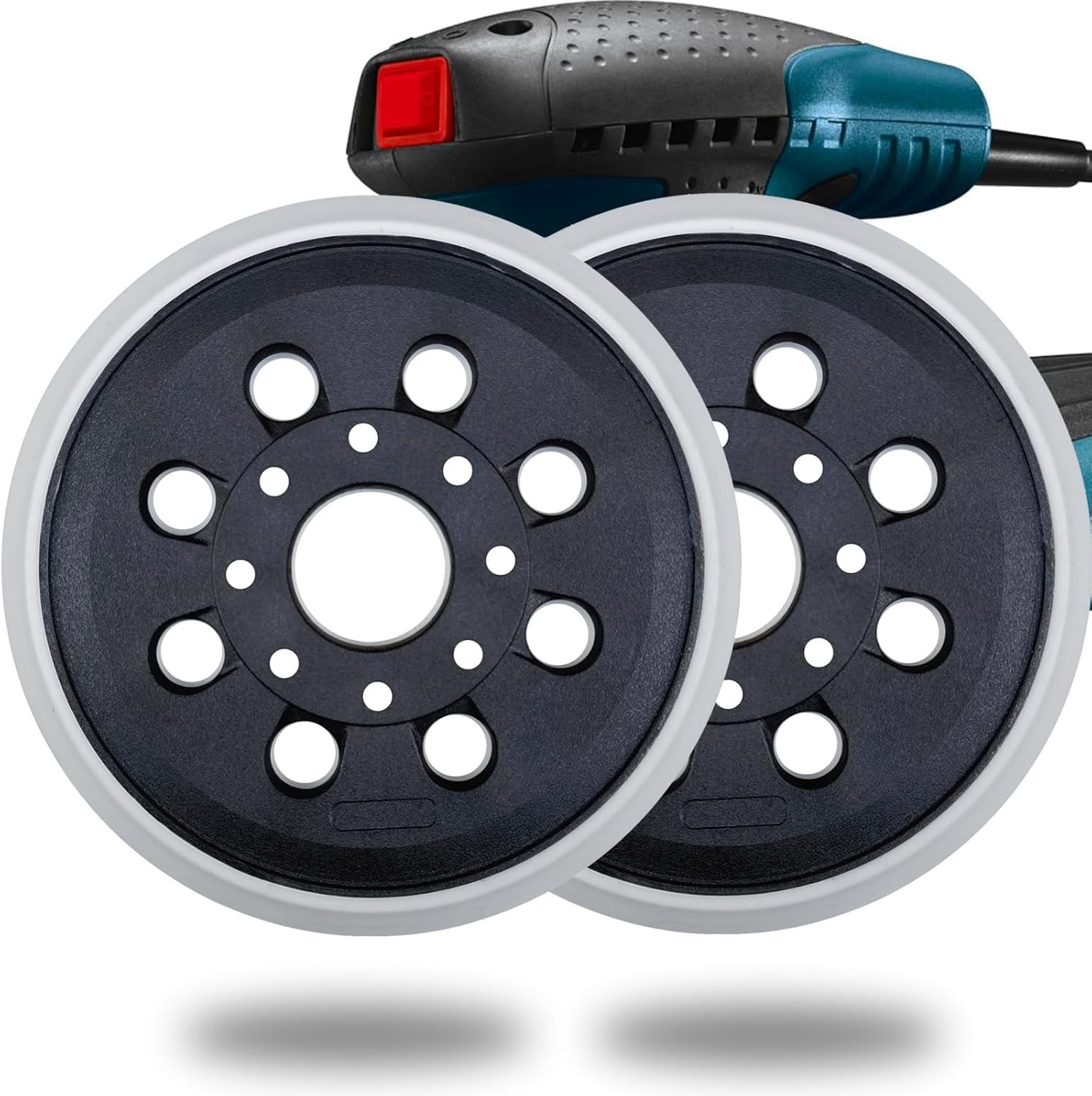 2 Pack 5 Inch 8 Hole Hook & Loop Replacement Sander Pad for 5" Bosch ROS20VS, RO
