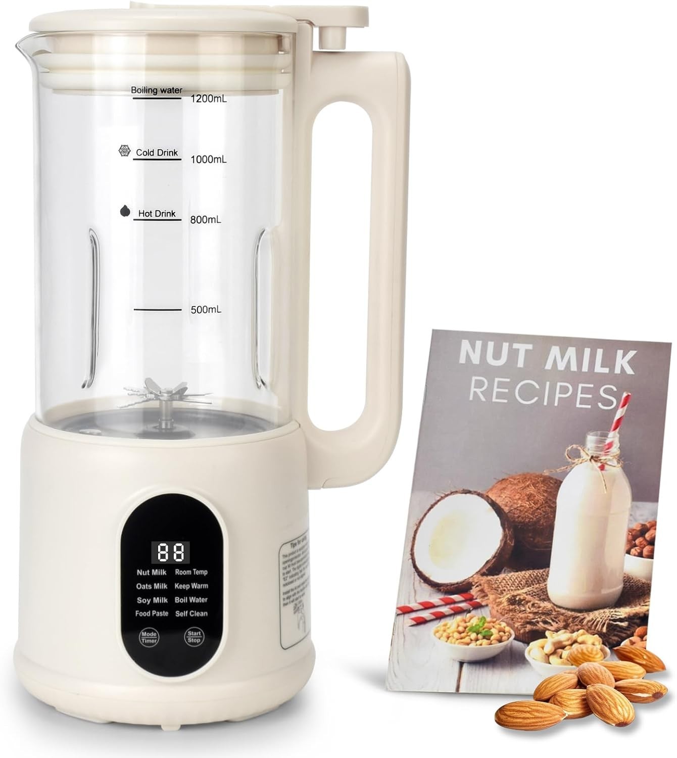 40oz Plant-Based Milk Maker with One-Touch Program and Self-Clean Feature