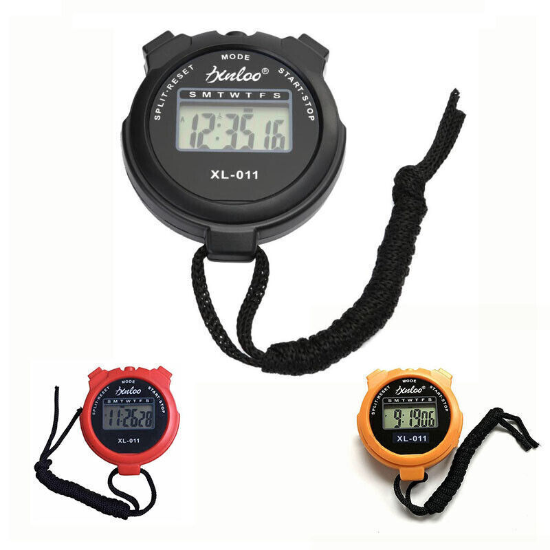 1/2/3x LCD Stopwatch Counter Timer Digital Sport Date Alarm Chronograph Compass