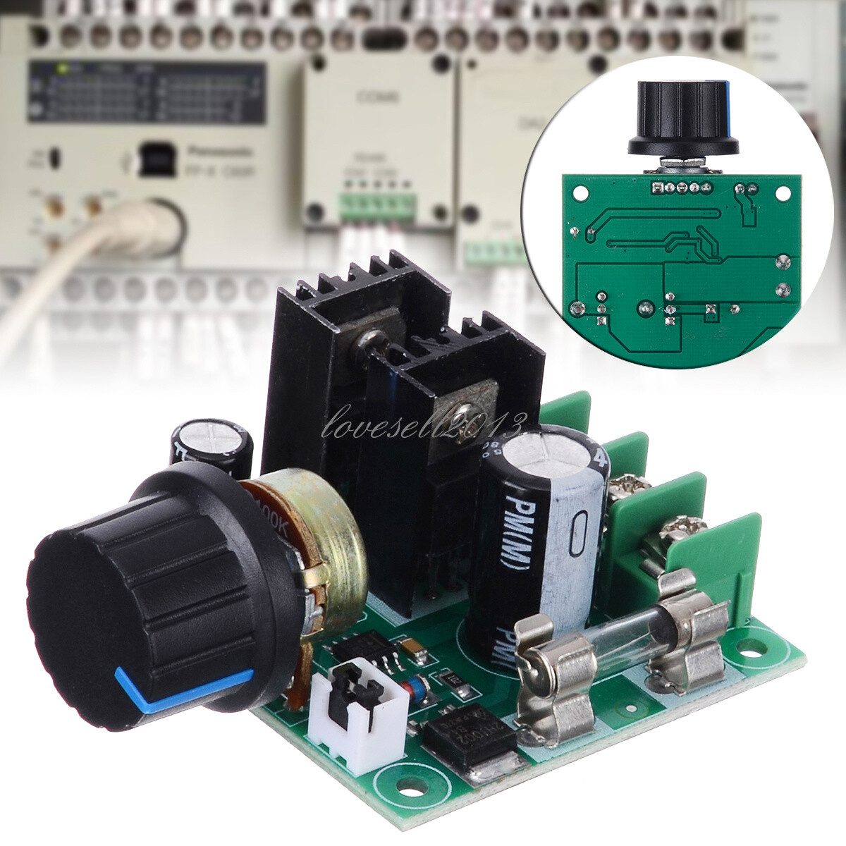 12V~40V 10A PWM DC Motor Speed Control Switch Controller Volt Regulator Dimmer