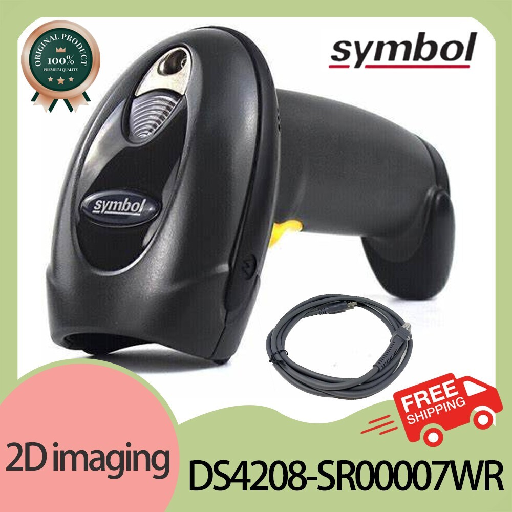 Motorola Symbol 2D Laser Imager DS4208-SR00007WR Barcode Scanner USB Reader US
