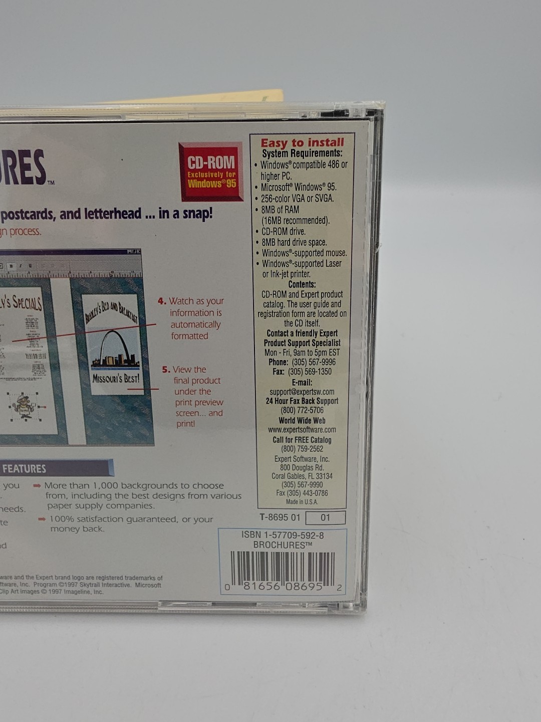 Expert Software BROCHURES 1997 PC Brochure Designer Software