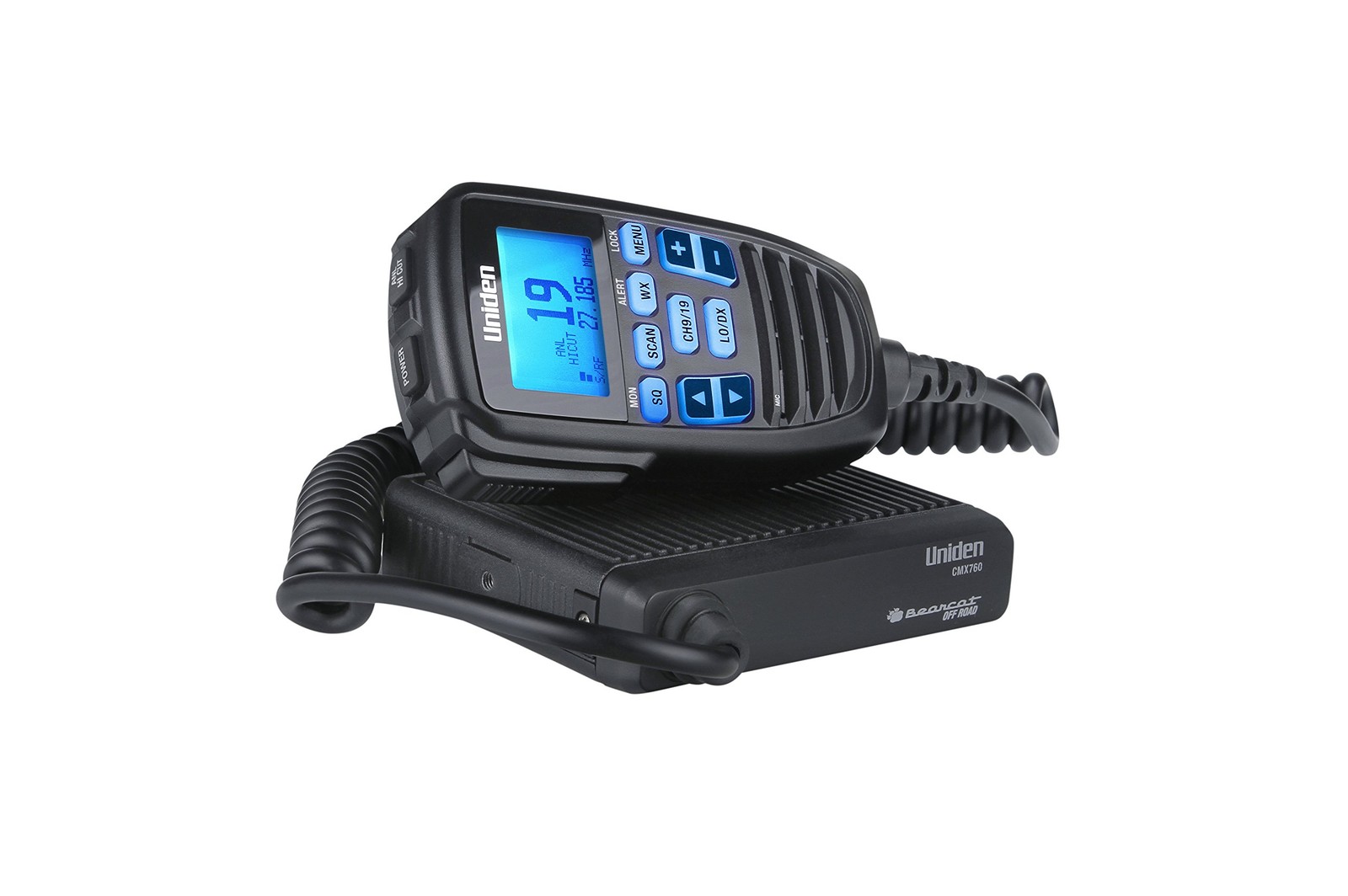 CMX760 Bearcat Off Road Compact Mobile CB Radio 40-Channel 7-Color LCD Black
