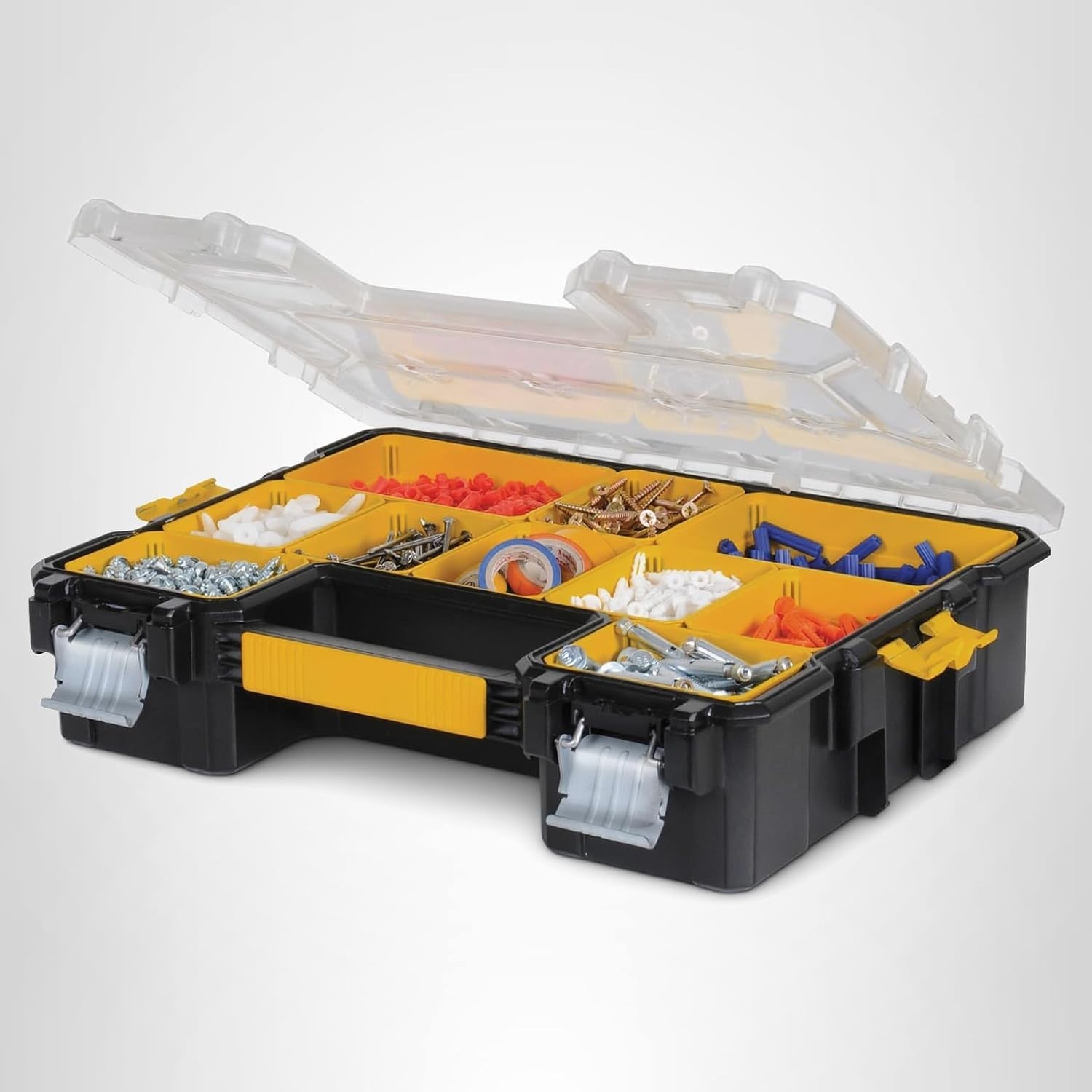 DEWALT Small Parts Organizer Hardware Storage Box 10 Compartment DWST14825