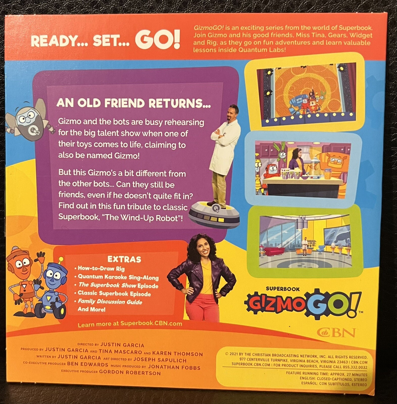 Superbook Gizmo Go! Vol 5 A Lesson in Accepting Differences DVD By CBN