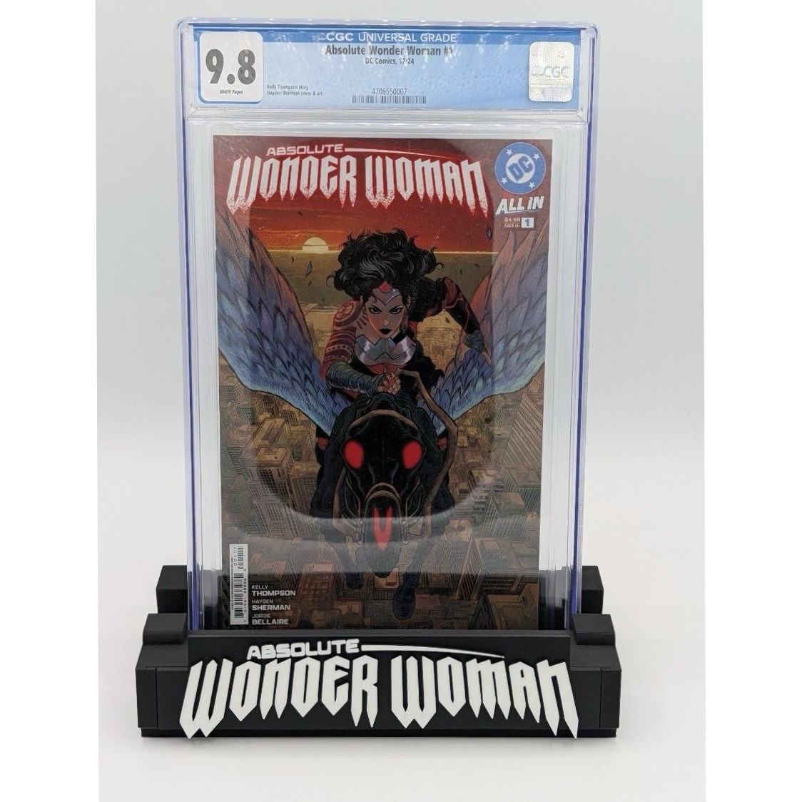 Absolute Wonder Woman Comic Book Stand for Graded CGC, CBCS, Non-Graded Comics