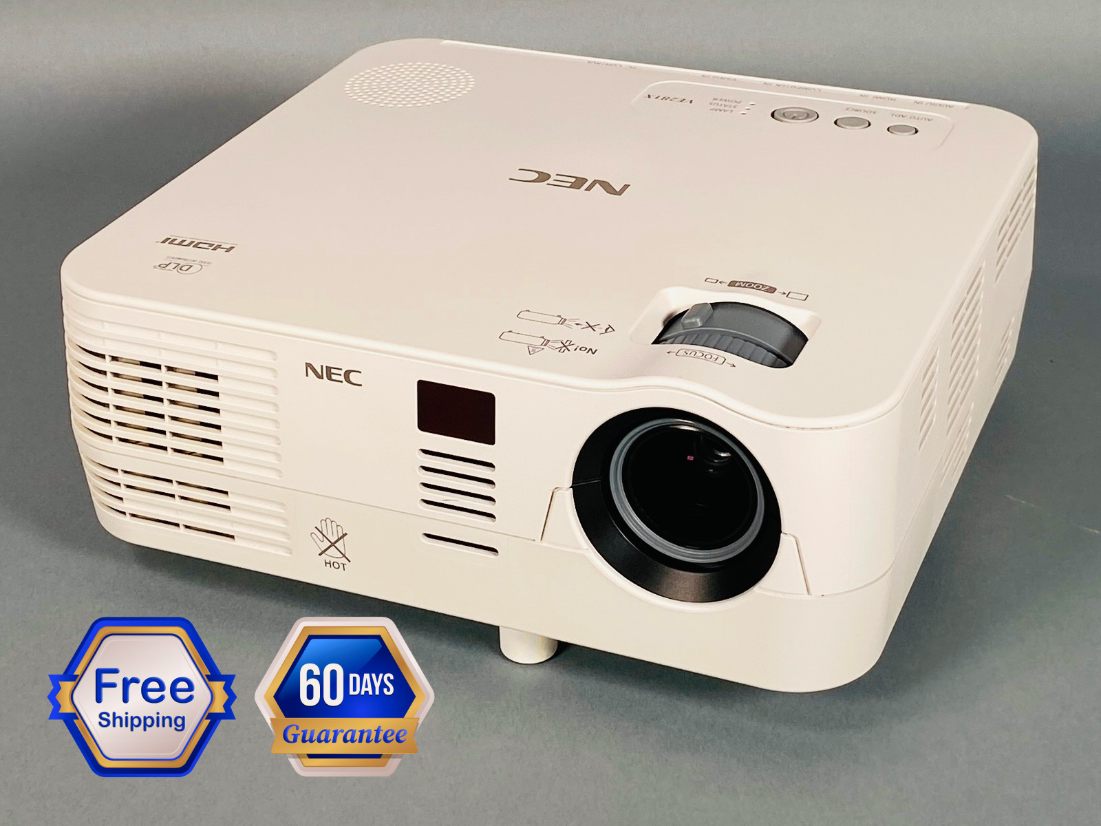 NEC NP-VE281X DLP Projector 2800 ANSI Eco Mode Lamp 6000h | Includes Accessories