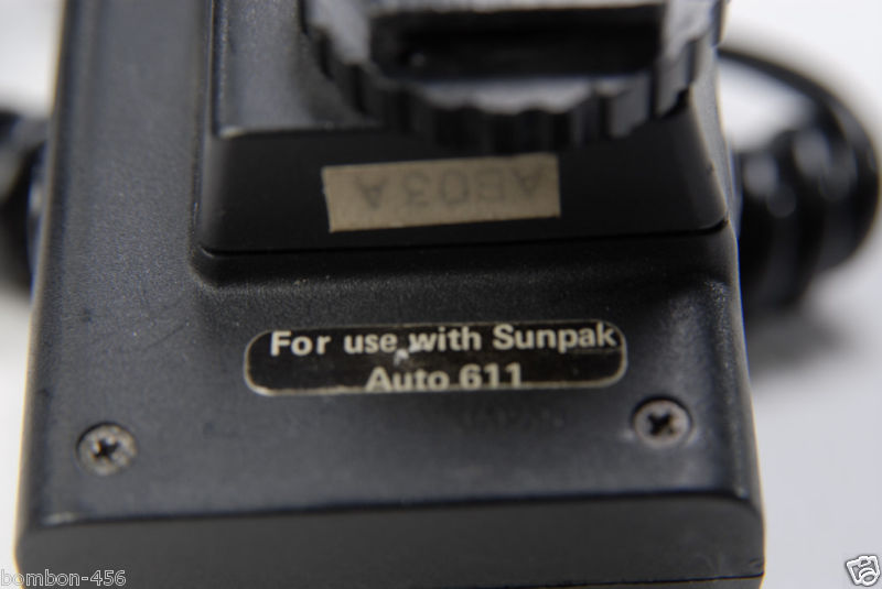 SUNPAK AUTO 611 REMOTE SENSOR FOR OFF-CAMERA FLASH