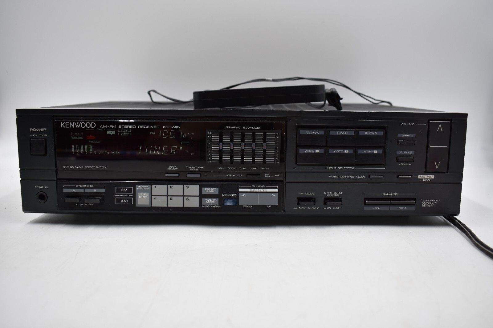 Kenwood Japan KR-V45 55w per Channel AM/FM Home Theater Stereo Receiver