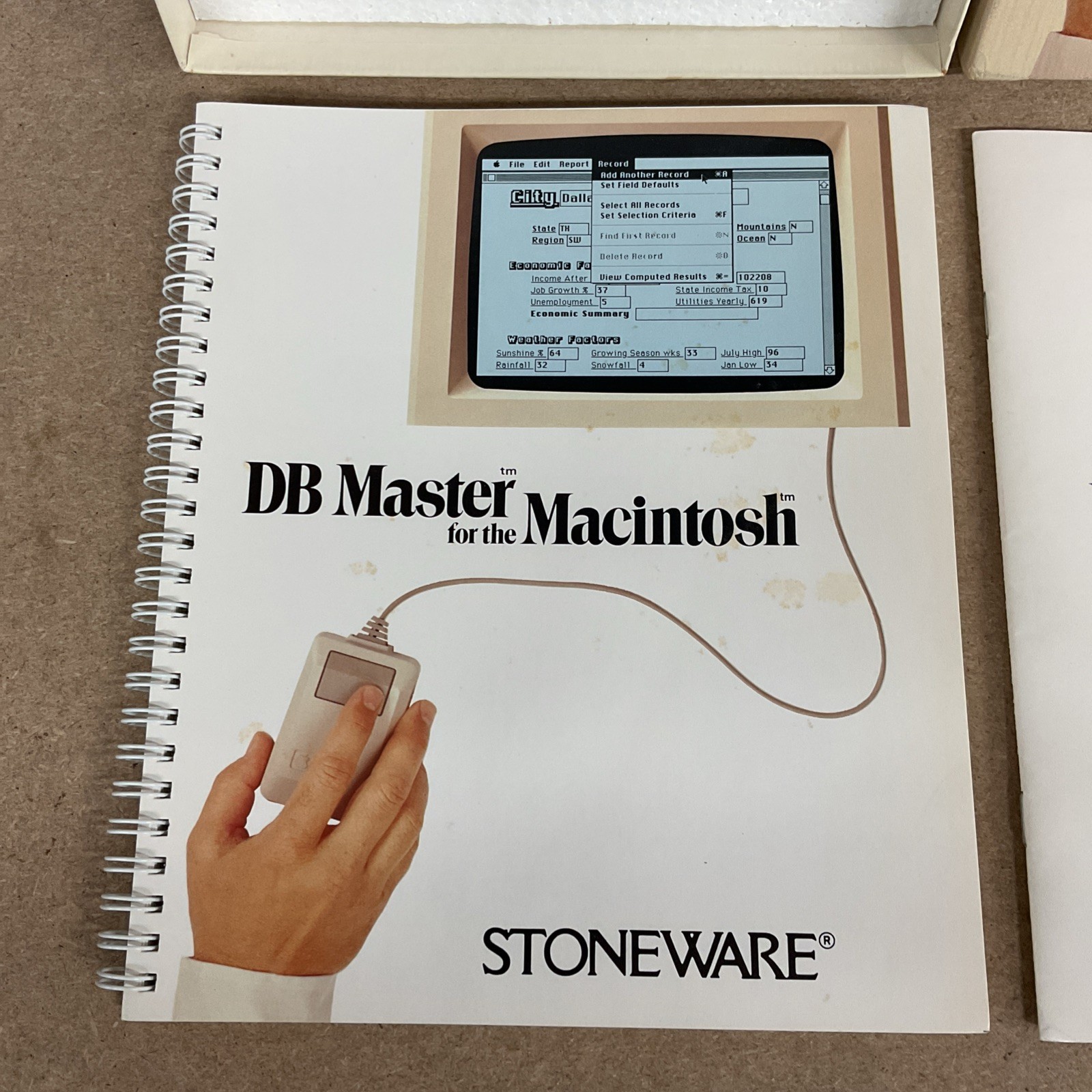 Vintage Stoneware DB Master For The Apple Macintosh - No Disk