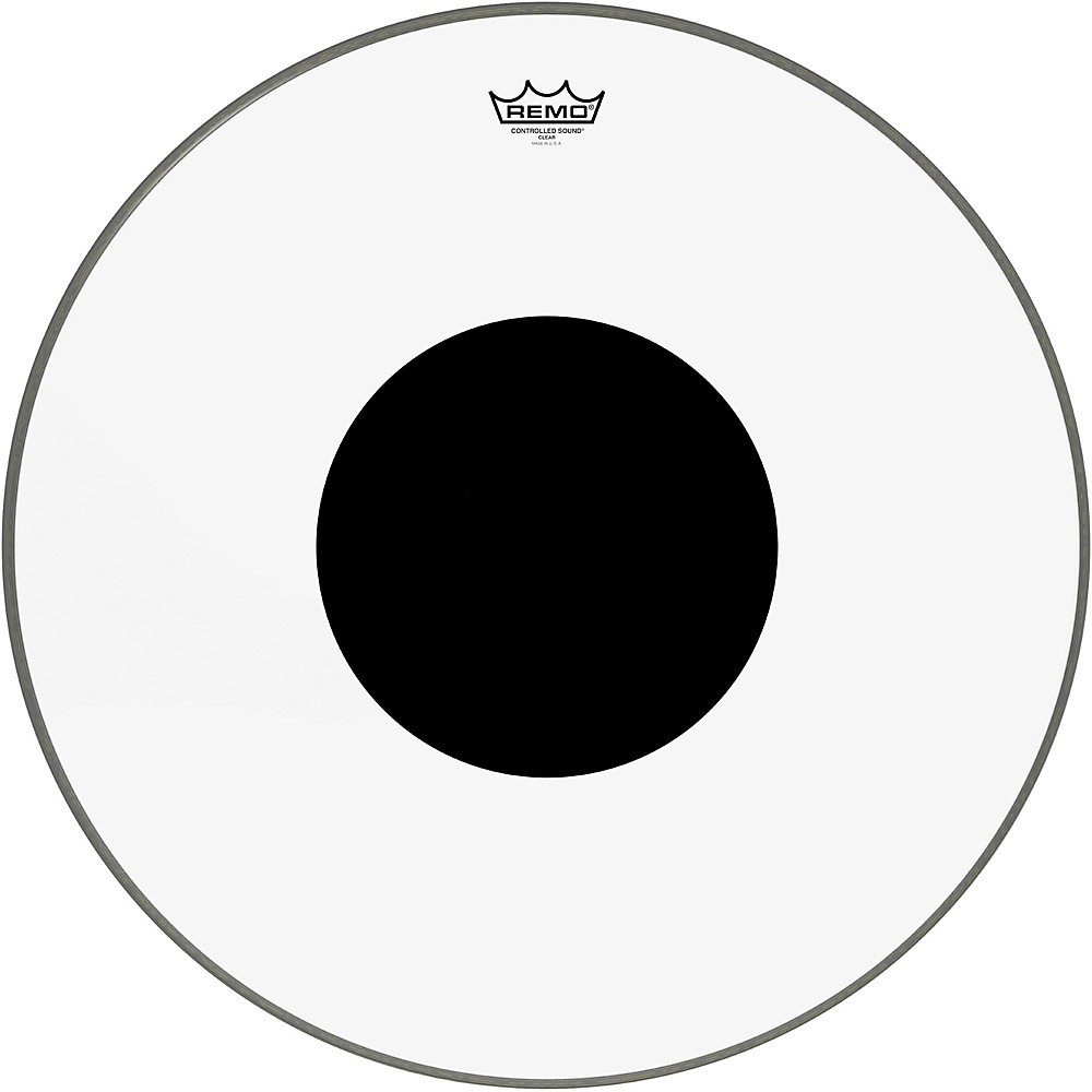 Remo Controlled Sound Clear with Black Dot Bass Drum 24 in.