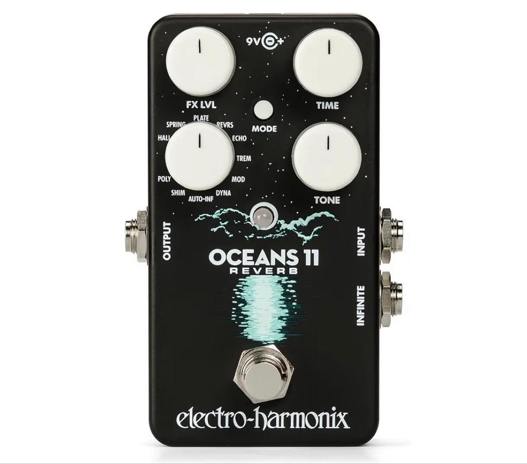 Electro-Harmonix Oceans 11 Reverb Pedal 11 Reverb Types Compact Used