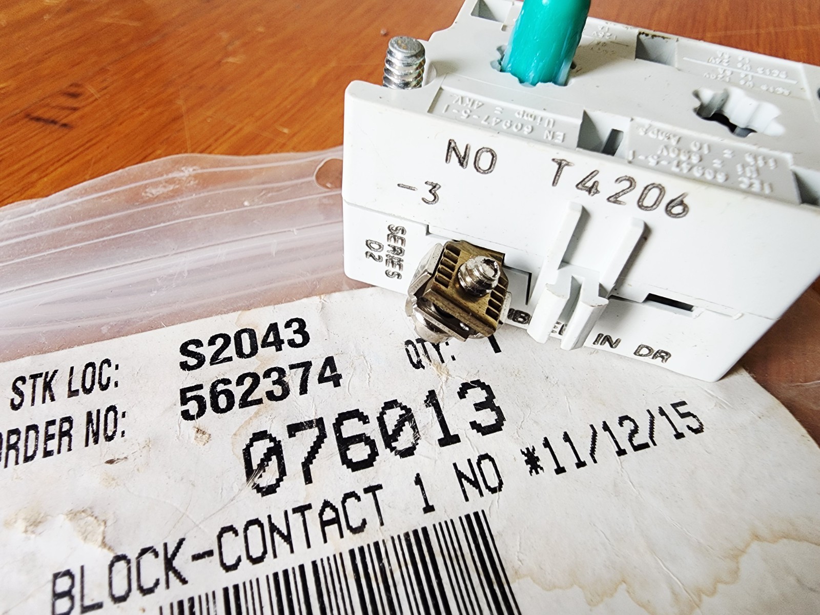 Taylor Freezers 076013 Block Contact