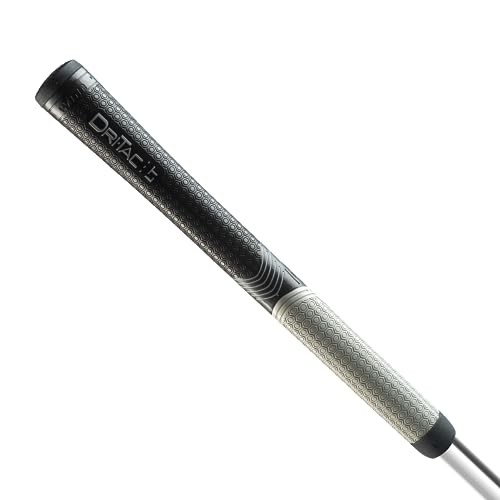 Grips - DRI-TAC LESS TAPERED (LT) Golf Grip - Black / Gray Midsize
