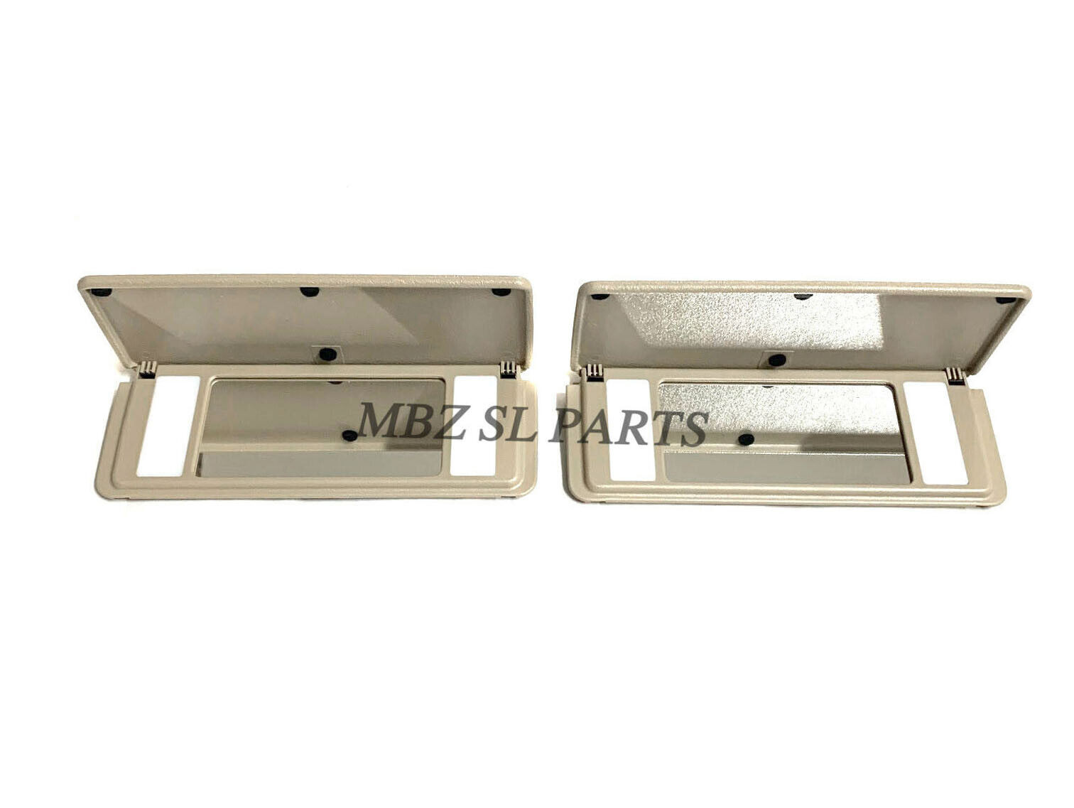 2 Mercedes R129 SL500 SL320 SL600 500SL 300SL MUSHROOM SUN VISOR VANITY MIRRORS