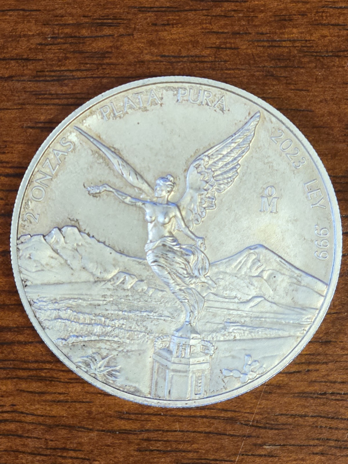 🇲🇽 2 oz 2023  Mexico Libertad 2 Oz. Silver .999 plata
