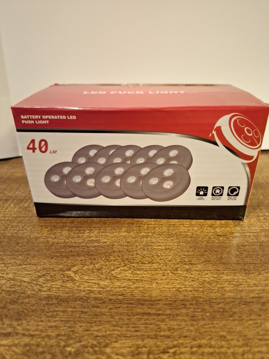 Wireless Control Tap Lights Warm White 10 Pack. With Remote