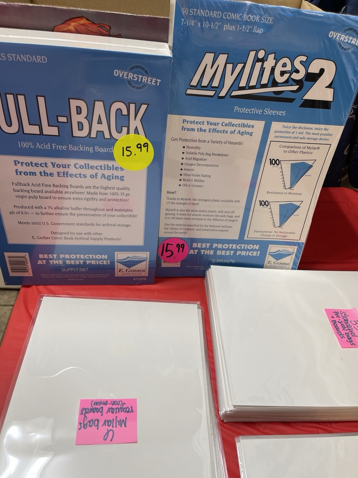 Comic Book Bags & Boards Material Bulk/Lot