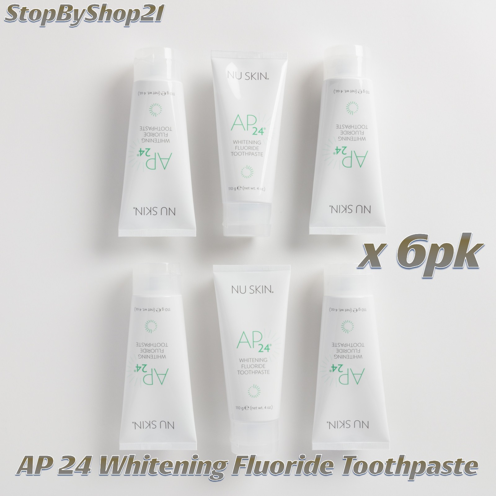 [6pk] Nu Skin NuSkin AP 24 AP24 AP-24 Whitening Fluoride Toothpaste Exp 09/2027