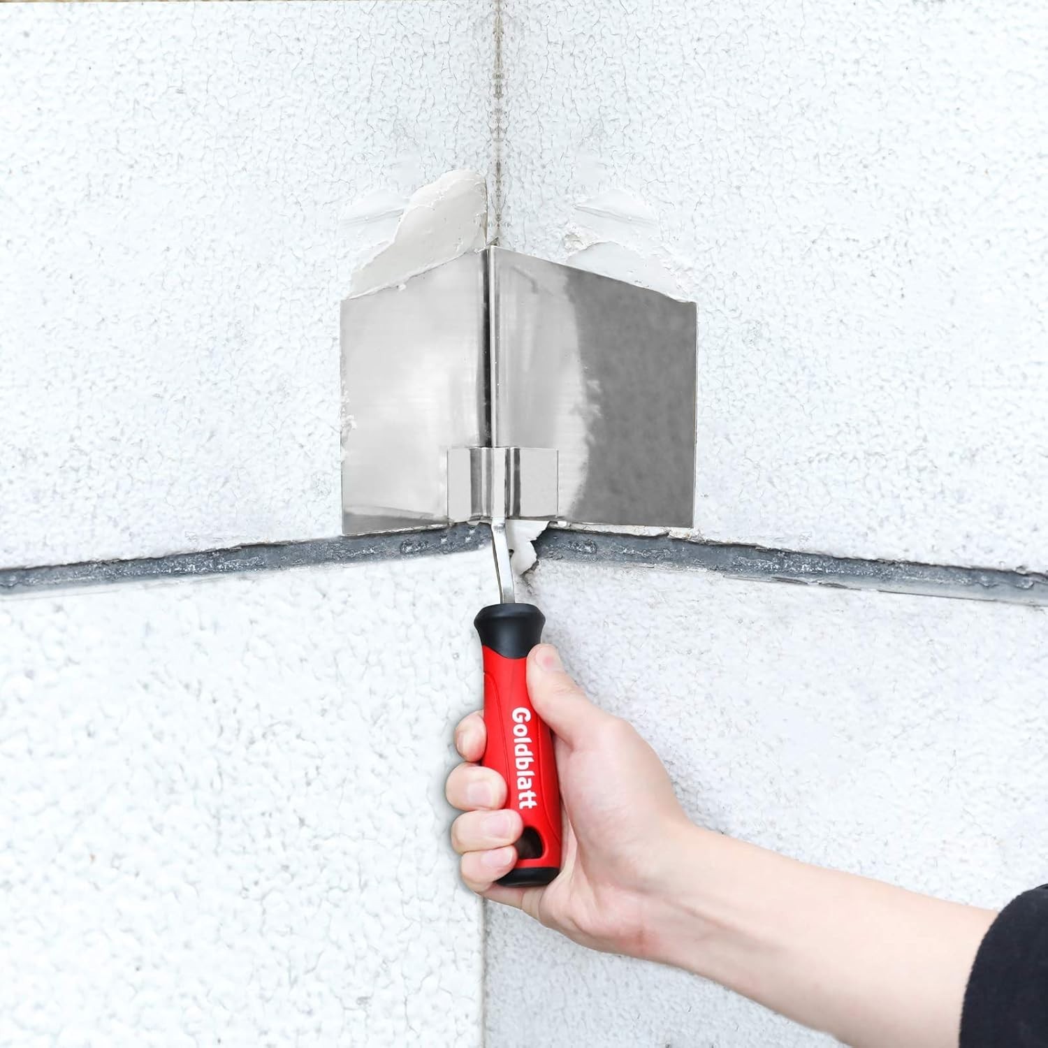2 Piece Drywall Corner Tool Set, 5'' Outside Corner Knife & 3-1/2'' Inside Corn