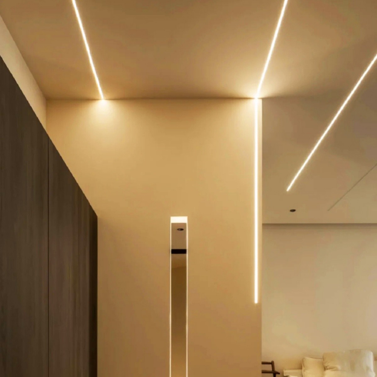 DC24V 36LEDs/m S Shape Bendable Flexible Diffuse Reflection Room LED Light Strip