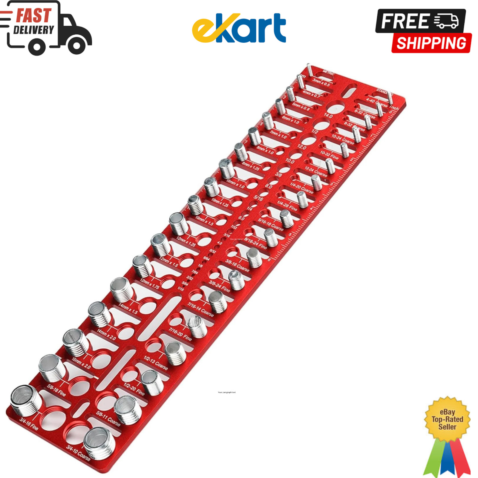 55 Nut and Bolt Thread Checker - Thread Checker Standard and Metric Bolt and Nut