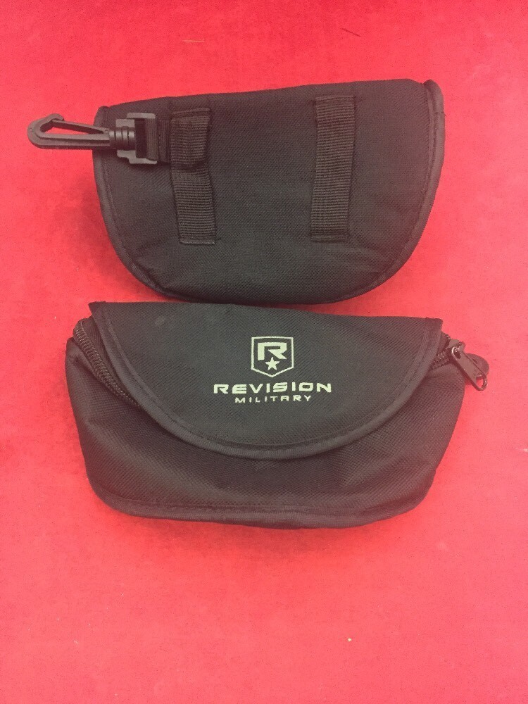 LOT OF 2 REVISION Military Goggles Sunglasses Eyewear Case Black