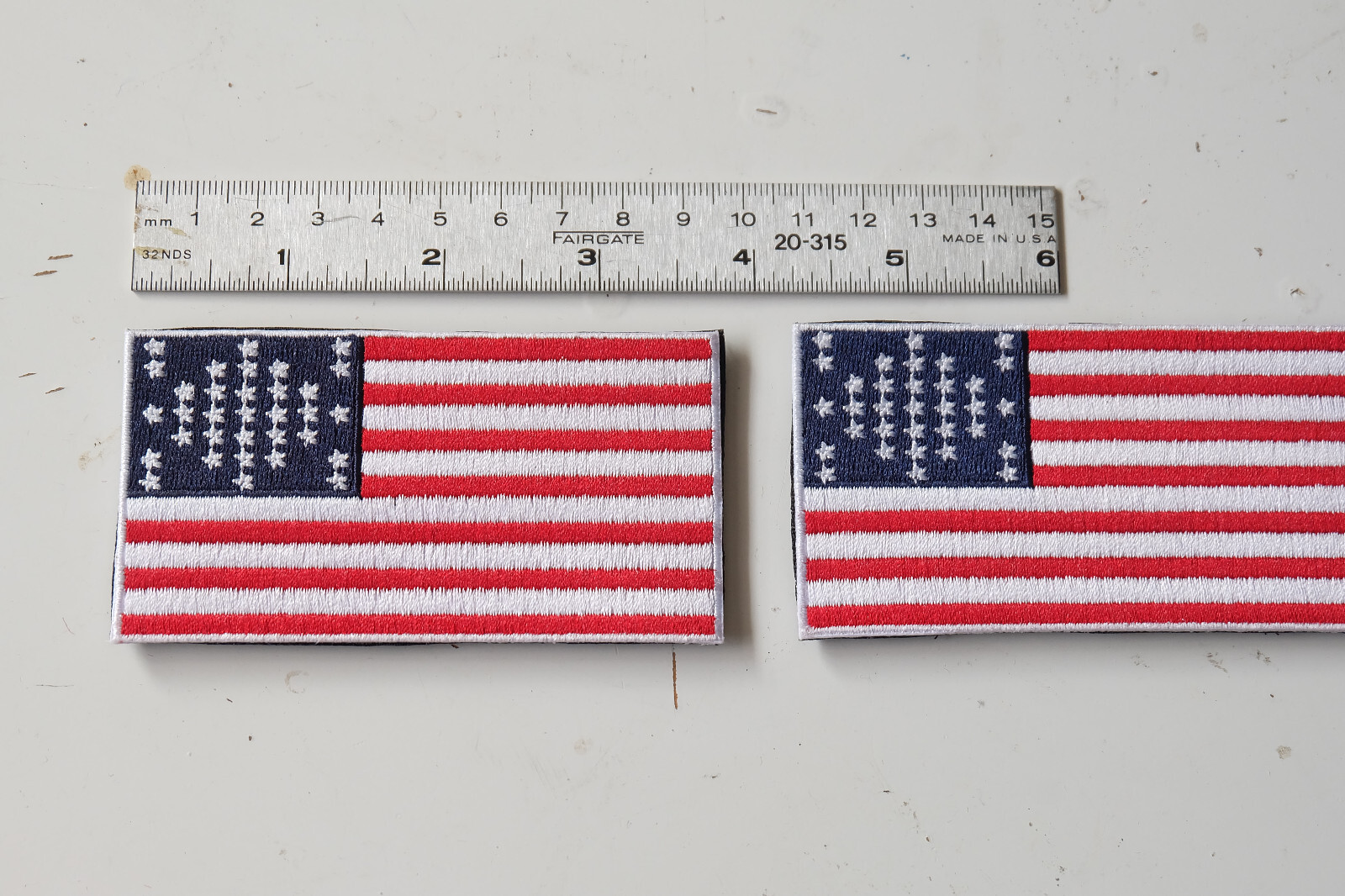 Fort Sumter American flag patch 3.75'' x 2'' hook & loop