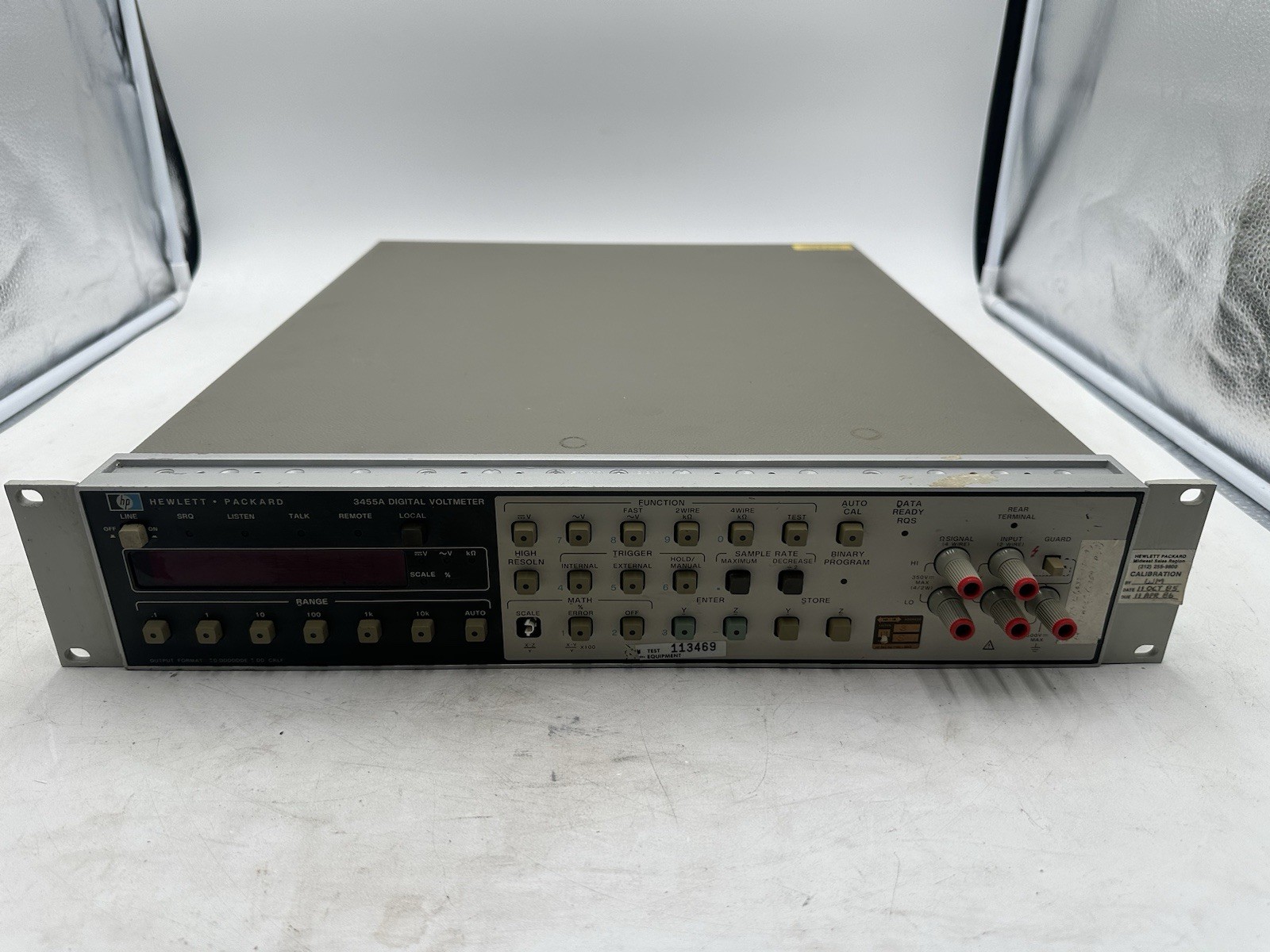 HP 3455A DIGITAL VOLTMETER- Untested, Powers On- Display Works