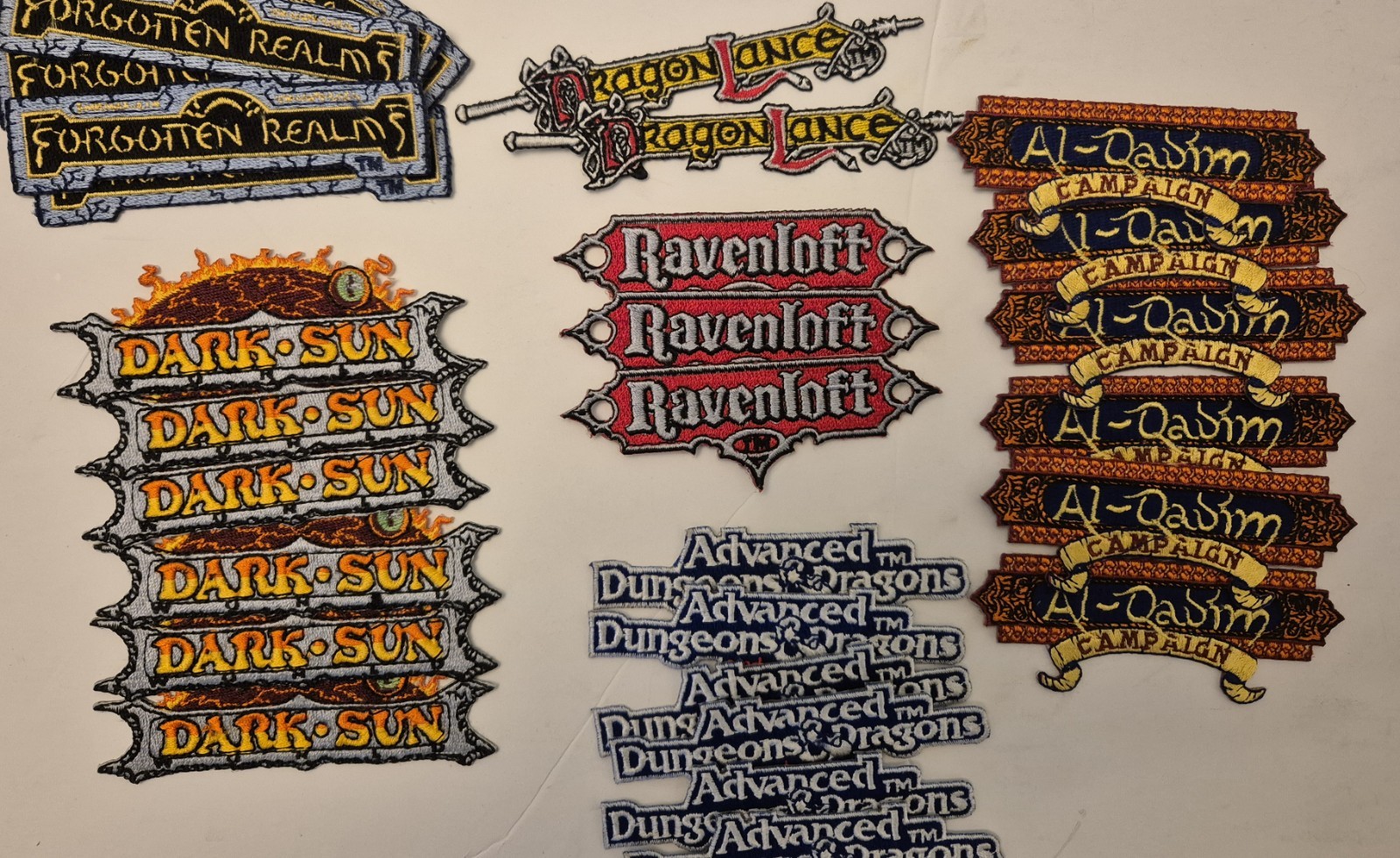 AD&D TSR Iron on Cloth Patches