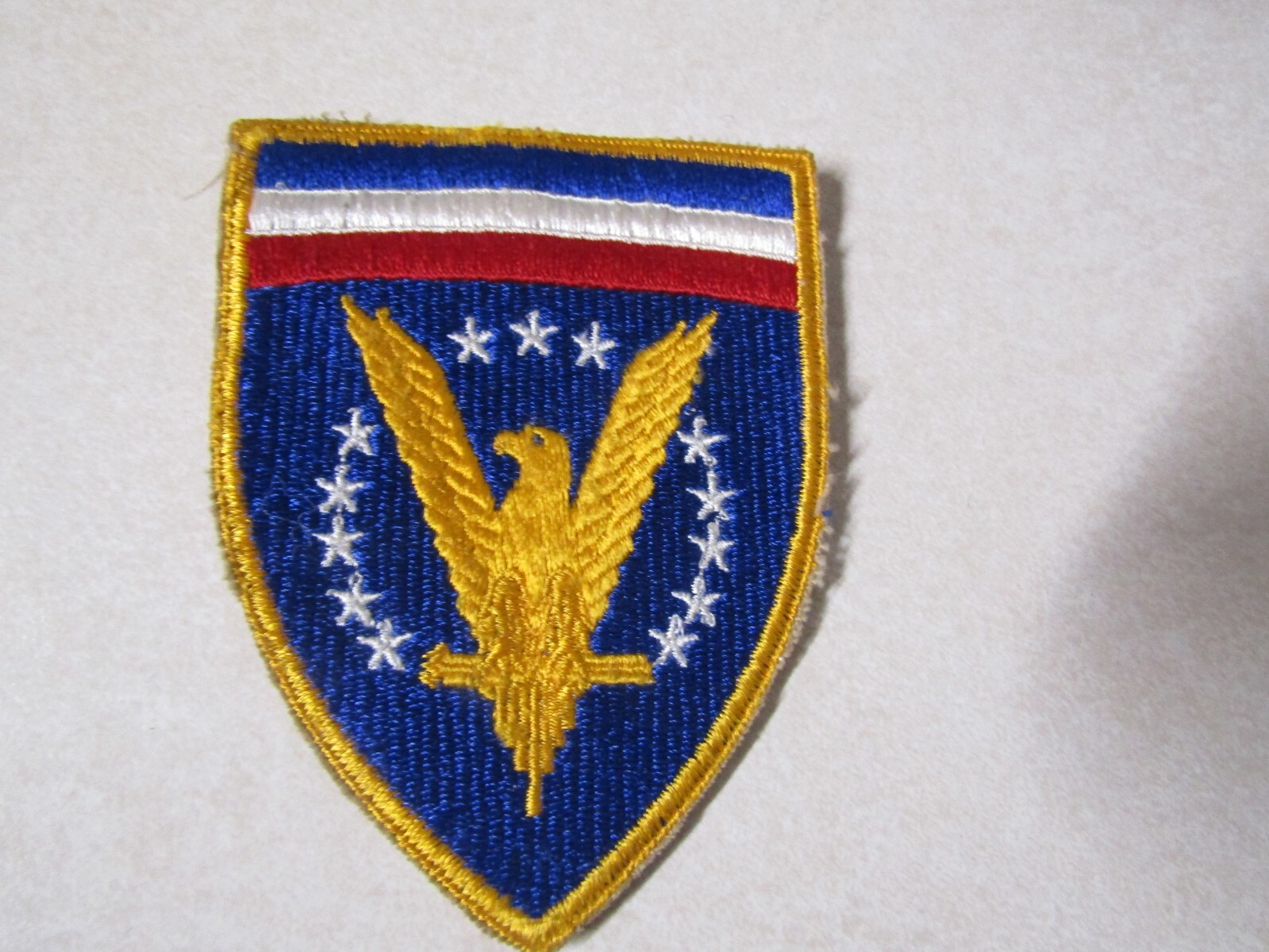 MILITARY PATCH OLD ORIGINAL WW2 ERA US ARMY EUROPEAN THEATER HQ ETO OPERATIONS